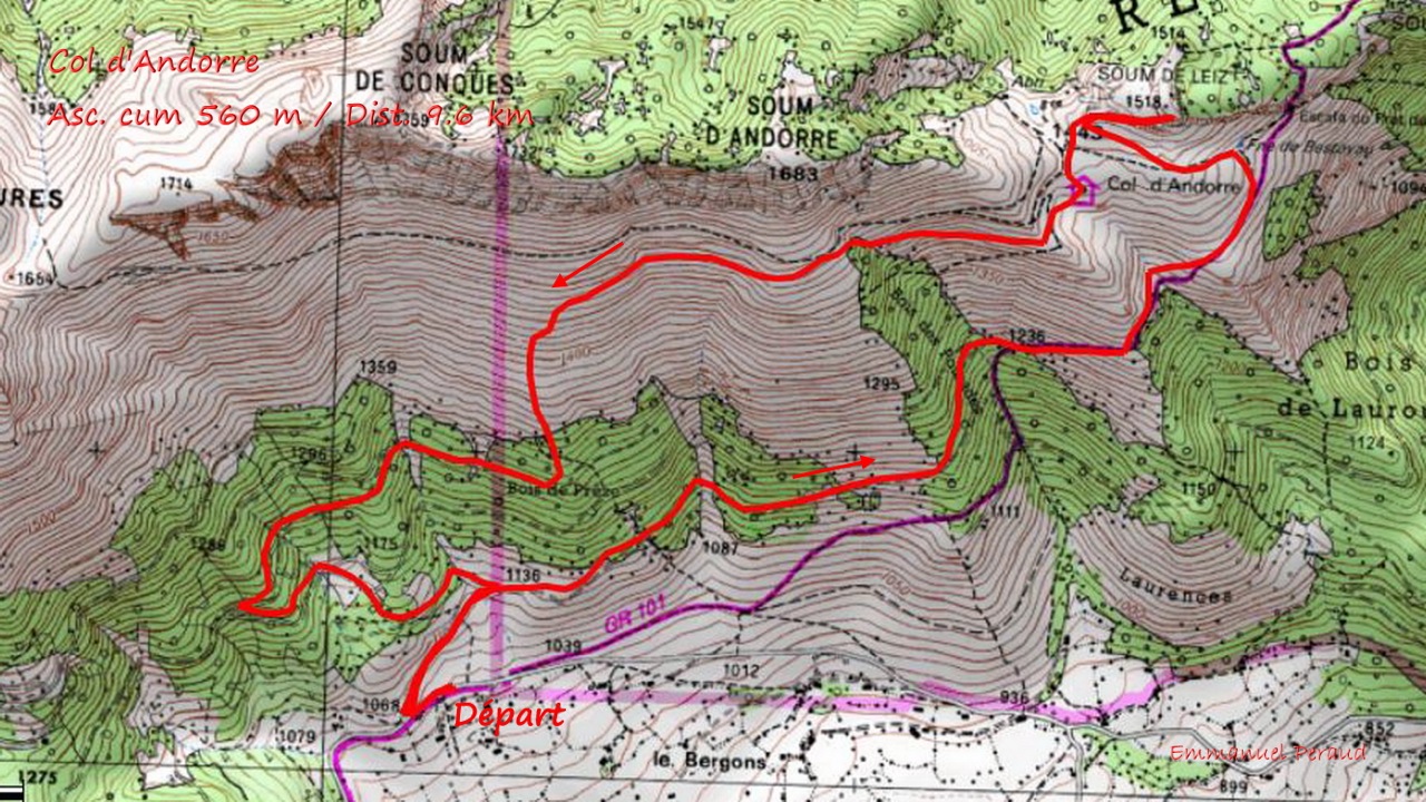 Tracé col dAndorre