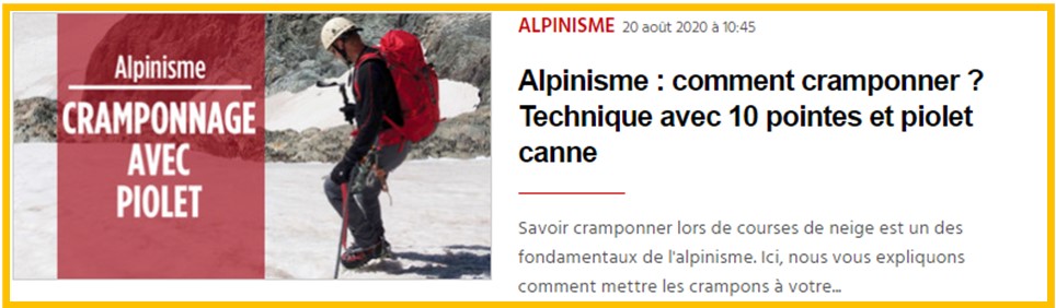 Comment cramponner